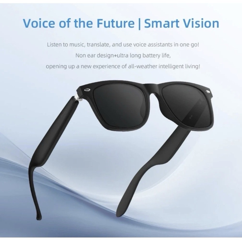 NIB 🔥 DMES AI Smart Glasses Microphone Calling Hands Free Sealed In Box Black - Picture 5 of 8